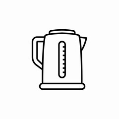 electric kettle icon sign vector