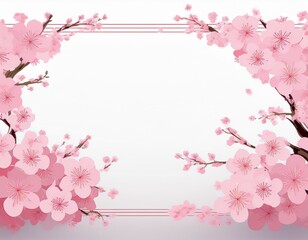 桜　フレーム　イラスト　素材