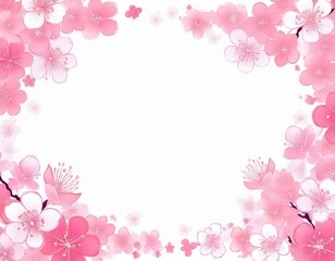 桜　フレーム　イラスト　素材