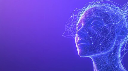 Obraz premium Intricate neural links and intersections forming a networked pattern with subtle glow effects, representing data processing and digital communication