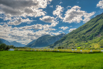 Fjærlandsfjorden is a fjord in Vestland county, Norway. It is an arm of the fjord that branches off from the main Sognefjorden to the north, passing through the municipality of Sogndal.