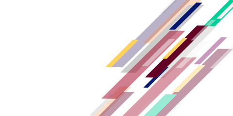 Abstract white, blue, yellow and colorful vector background for design website, flyer, brochure. Simple dark blue and red diagonal geometric shapes design.