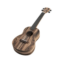 Fototapeta premium Ukulele Hawaiian Guitar isolated on white background. PNG Transparent
