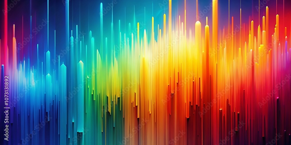 Poster vertical abstract digital graphic background with vivid colors and dynamic shapes for modern design 