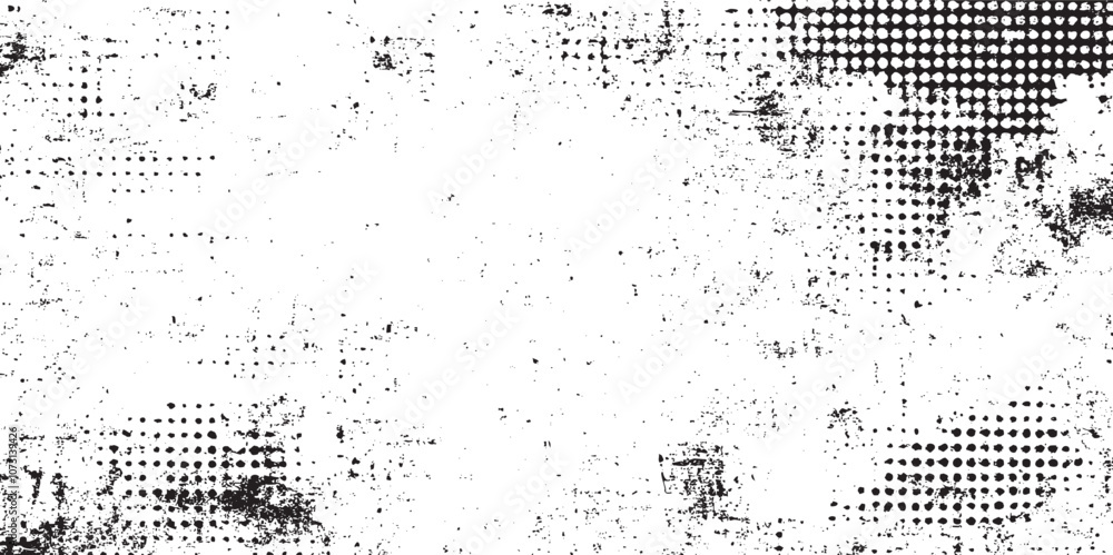 Aufkleber vector halftone dots background. black and white comic pattern. dotted gradient, smooth dots sprayin