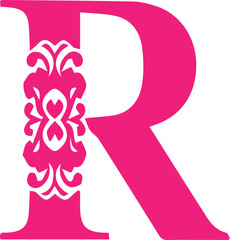 Alphabet art color signs letters design