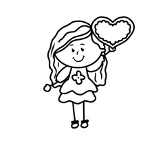 child with heart