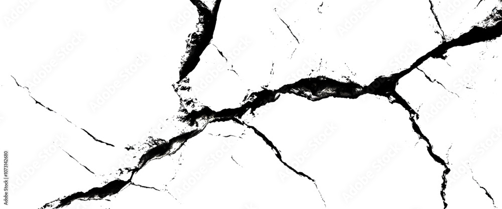 Poster vector grungy cracked texture on isolated pattern for abstract background.