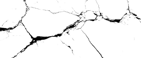 Vector grungy cracked texture on isolated pattern for abstract background.
