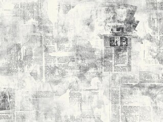 Fototapeta premium Newspaper page with a headline that reads 