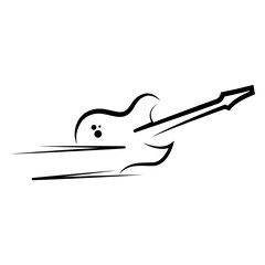 Obraz premium guitar vector illustration design