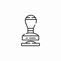 document stamp icon sign vector