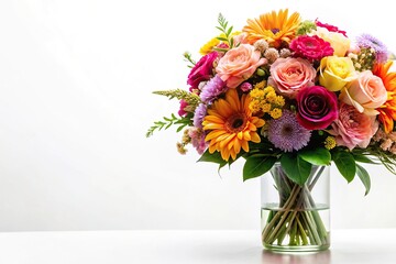 Fototapeta premium abstract modern bouquet of flowers
