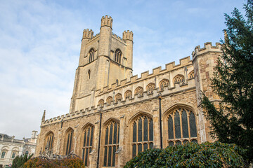 Cambridge, England. The Church of St Mary the Great, a Church of England parish and university church at King's Parade in central Cambridge