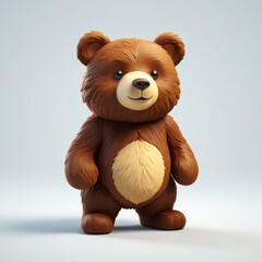 teddy bear isolated on white background