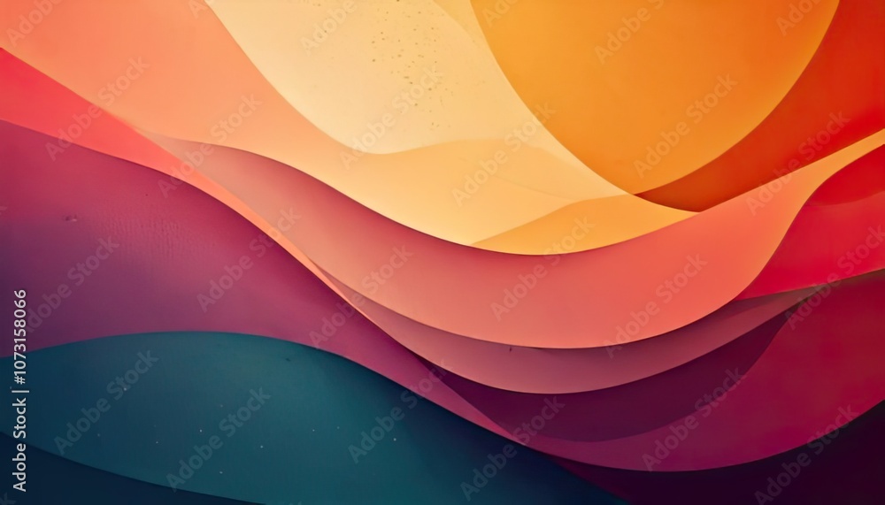 Poster this abstract gradient background is complemented by gentle shadows and a grainy texture.