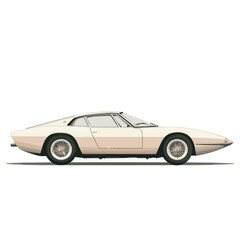sports car vector side view