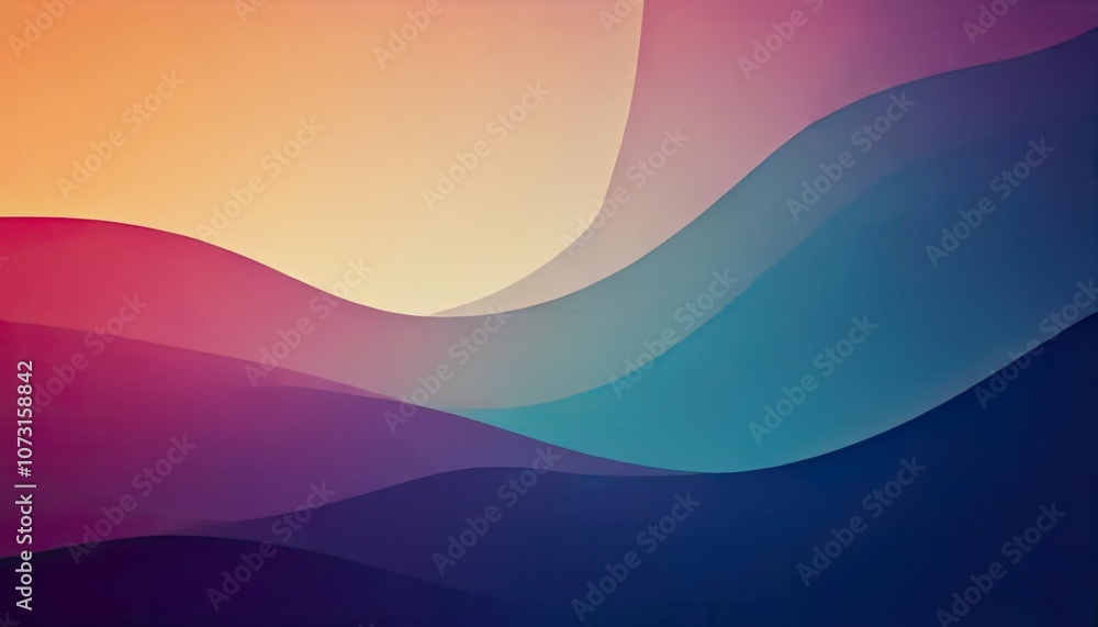 Poster this abstract gradient background is complemented by gentle shadows and a grainy texture.