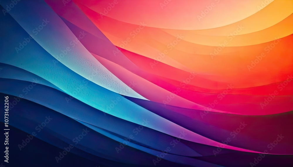 Aufkleber this abstract gradient background is complemented by gentle shadows and a grainy texture.