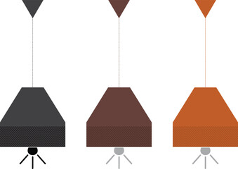 Ceiling light vector . Kitchen lamp isolated.