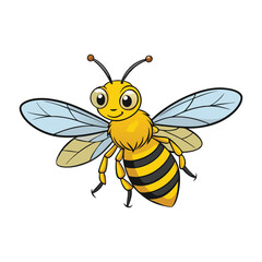 3d carton style bee vector art design