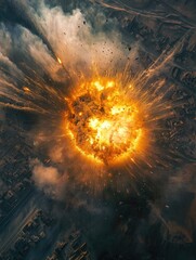 Explosion from above