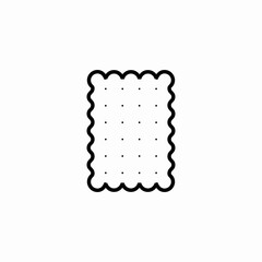 cracker cookie icon sign vector