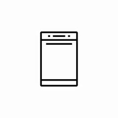 dish washer icon sign vector