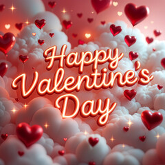 Valentine's day romantic greeting card