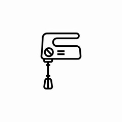 mixer kitchen icon sign vector