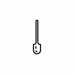 pizza peel icon sign vector