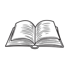 open book vector illustration