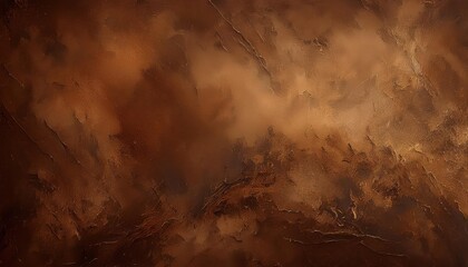 Rich Earthy Brown Abstract Textured Background with Rough Rustic Brushstrokes. Perfect for Vintage Themed Designs, Interior Decor Mockups, Product Packaging, and Artistic Digital Projects