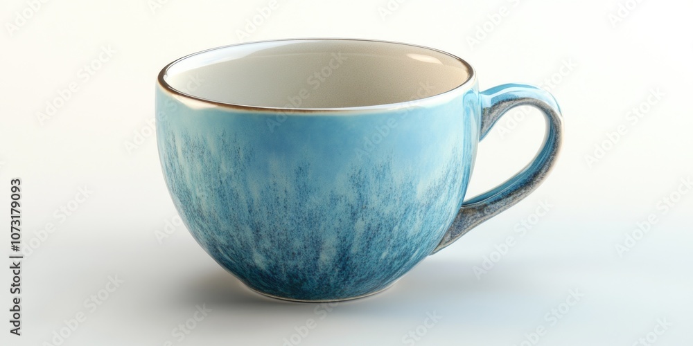 Canvas Prints Blue and White Coffee Cup