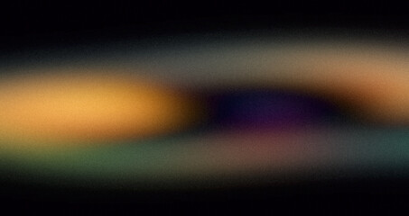 Elegant grainy color gradient on dark backdrop design. Abstract dark orange gray purple black color wave shpaed, vibrant, glowing, noise texture, background