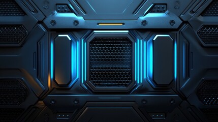 Obraz premium Server rack with interconnected cables and technology hardware showing circuit boards and processors. Generative AI