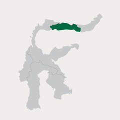 vector gorontalo on sulawesi island