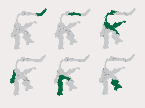 vector provinces on sulawesi island
