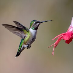 Fototapeta premium Hummingbird on a flower