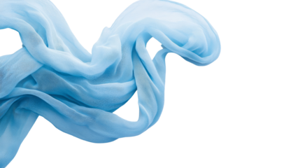 Light blue scarf transparent background