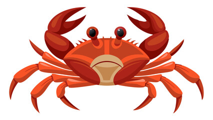  illustration of crab isolated on white background, crab vector illustration