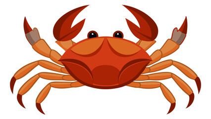  illustration of crab isolated on white background, crab vector illustration