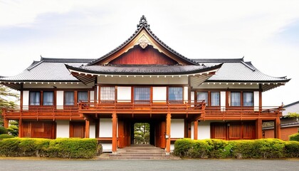 Fototapeta premium Historic School Building in Japan – Classic Architecture
