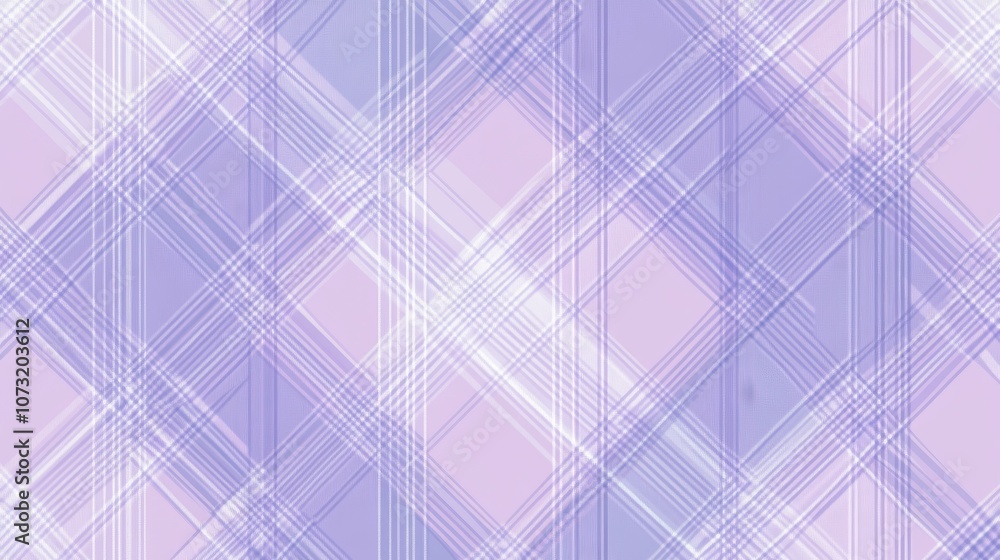 Poster a soft lavender geometric pattern featuring intersecting lines in a delicate plaid design.