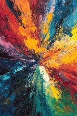 Colorful Artistic Burst