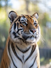 Obraz premium Tiger face close-up