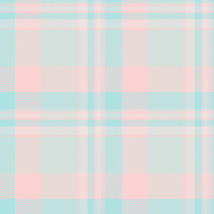 Top tartan seamless fabric, scarf vector texture textile. Conceptual plaid pattern check background in spa blue and light colors.