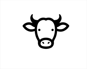 cow cartoon isolated