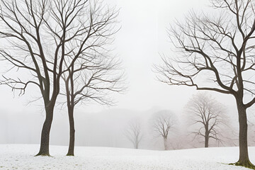 Fototapeta premium Frozen Lake in Winter