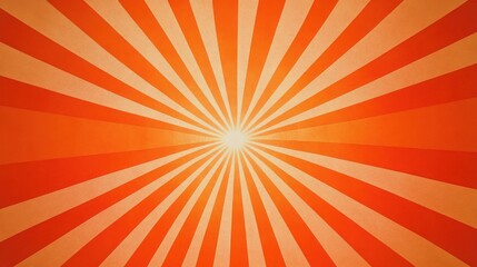 Obraz premium A vibrant orange and white sunburst pattern radiates outward, creating a dynamic and energetic visual impact.